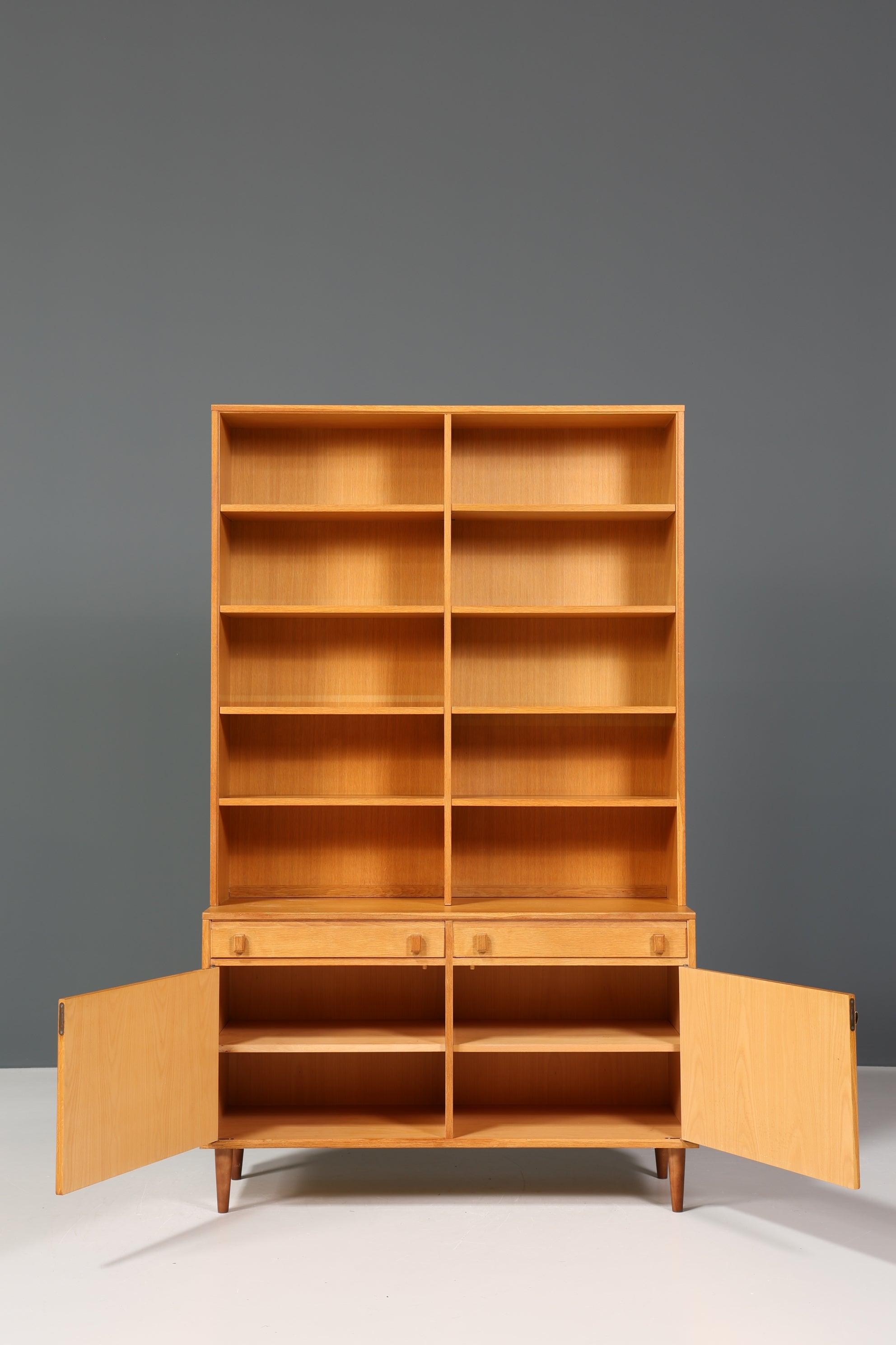 Stilvolles Mid Century Regal "Made in Denmark" echt Holz Schrank Danish Design Retro Kommode Vintage Bücherregal 60er Jahre
