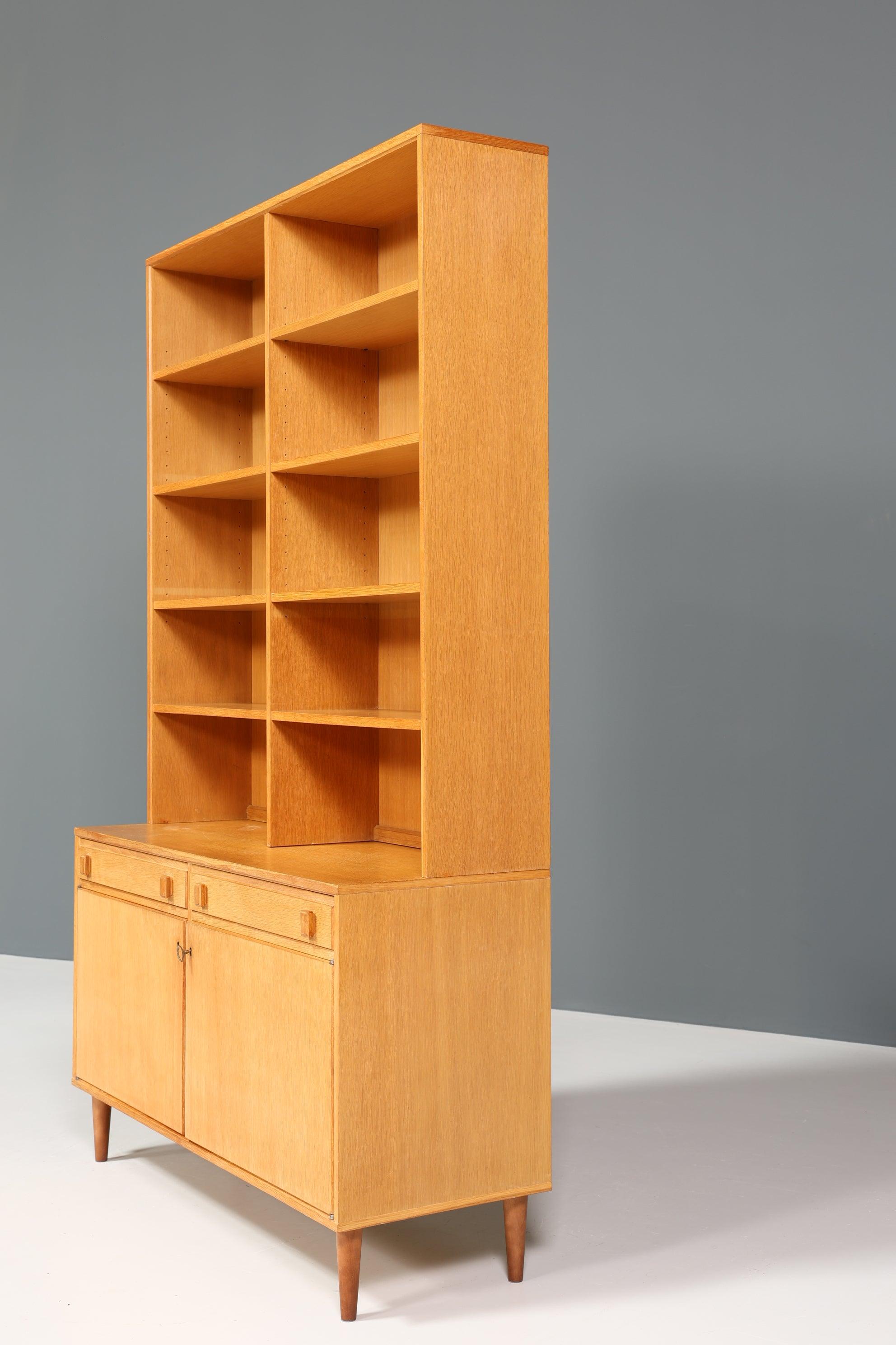 Stilvolles Mid Century Regal "Made in Denmark" echt Holz Schrank Danish Design Retro Kommode Vintage Bücherregal 60er Jahre