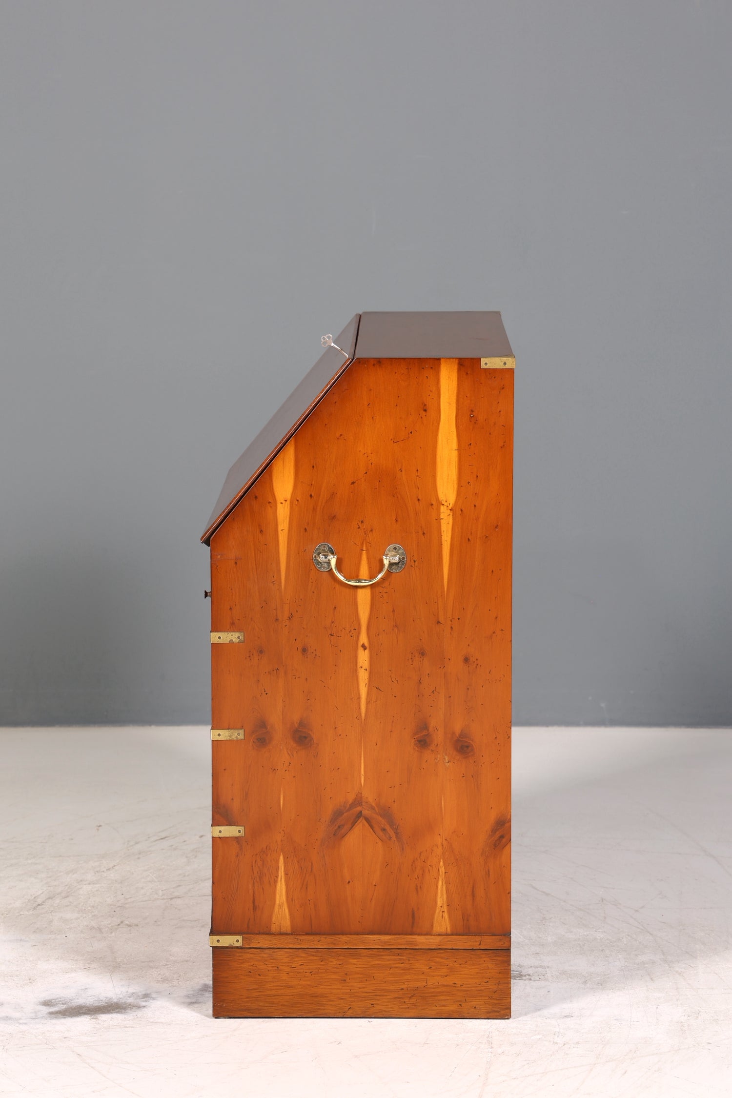 Wunderschöner Maritimer Sekretär Englisch Schreibkommode echt Holz Englischer echt Lederauflage Schreibtisch