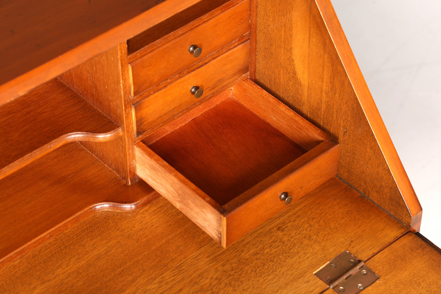 Wunderschöner Maritimer Sekretär Englisch Schreibkommode echt Holz Englischer echt Lederauflage Schreibtisch