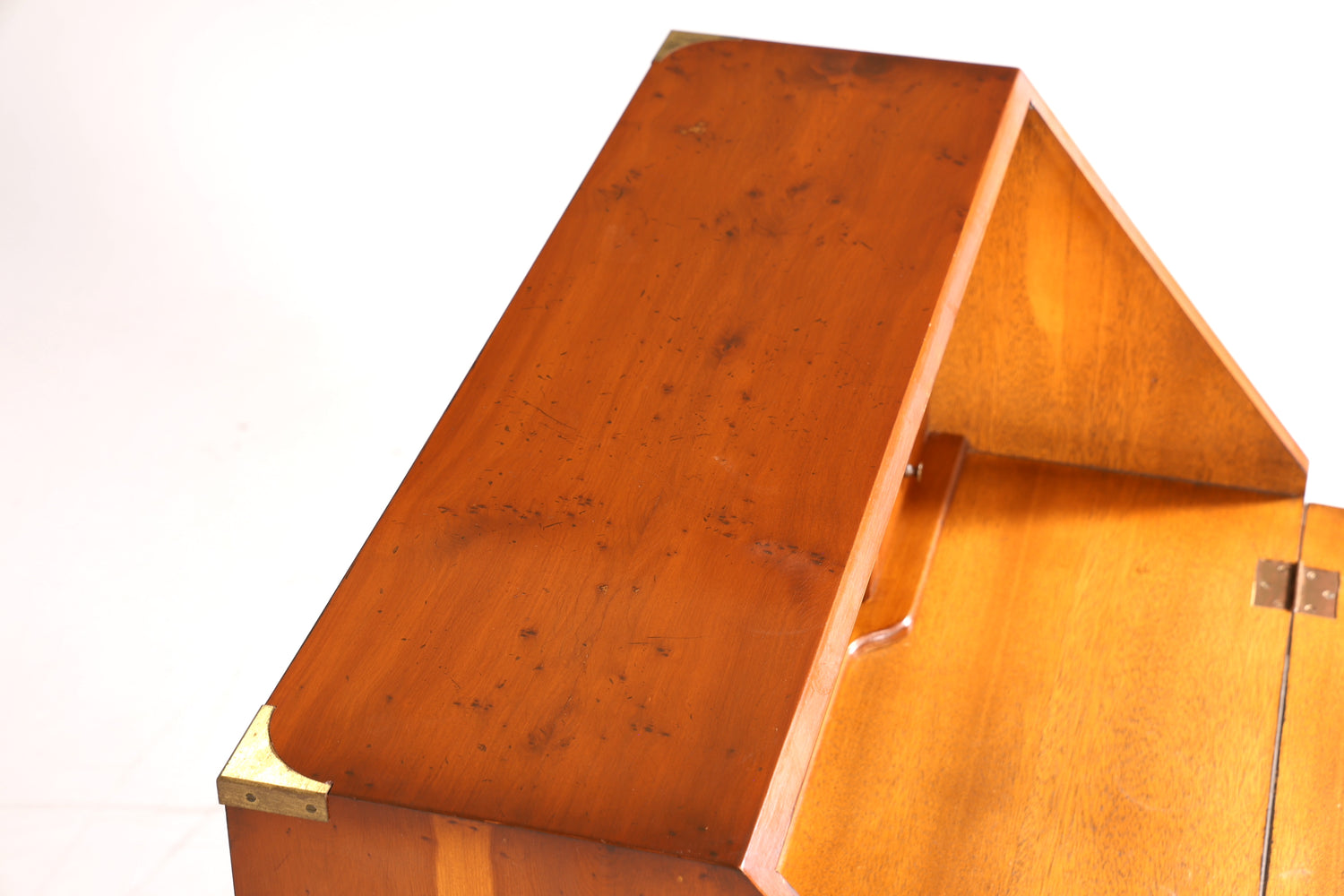 Wunderschöner Maritimer Sekretär Englisch Schreibkommode echt Holz Englischer echt Lederauflage Schreibtisch