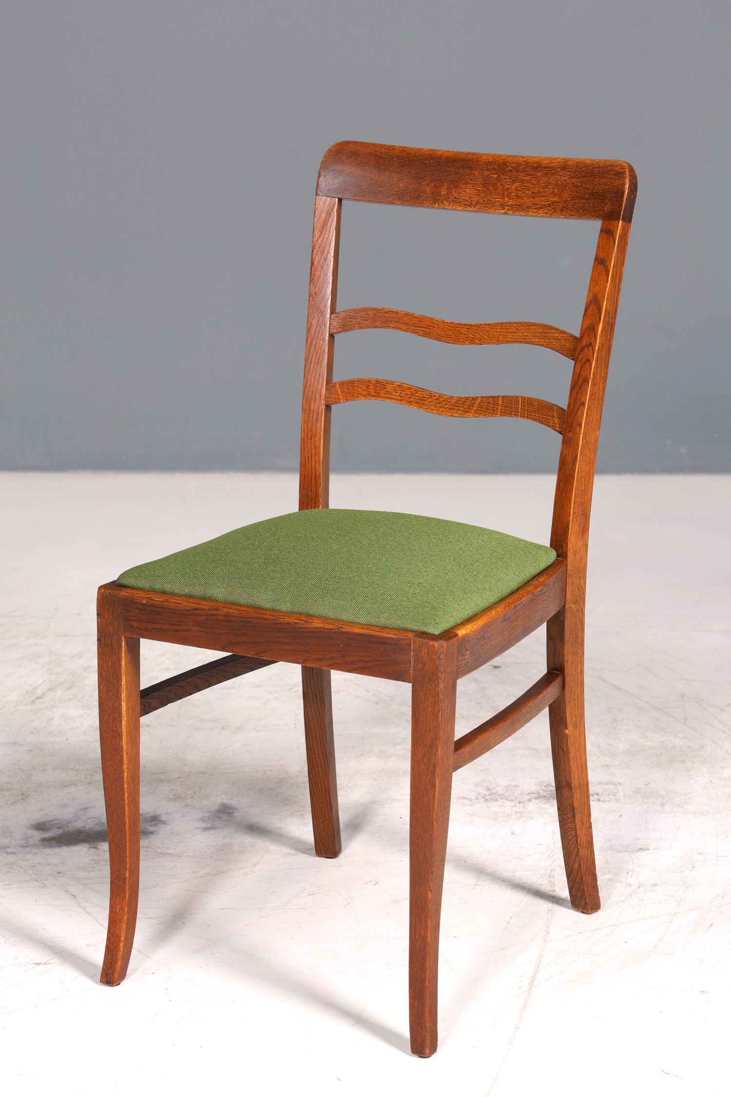 4x Wunderschöne Jugendstil Stühle Stuhl Set Antik Eiche Küchenstühle Esszimmer Stühle um 1900