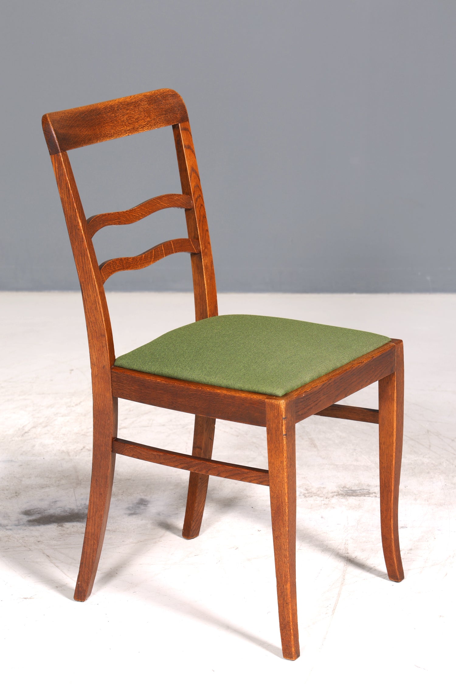 4x Wunderschöne Jugendstil Stühle Stuhl Set Antik Eiche Küchenstühle Esszimmer Stühle um 1900