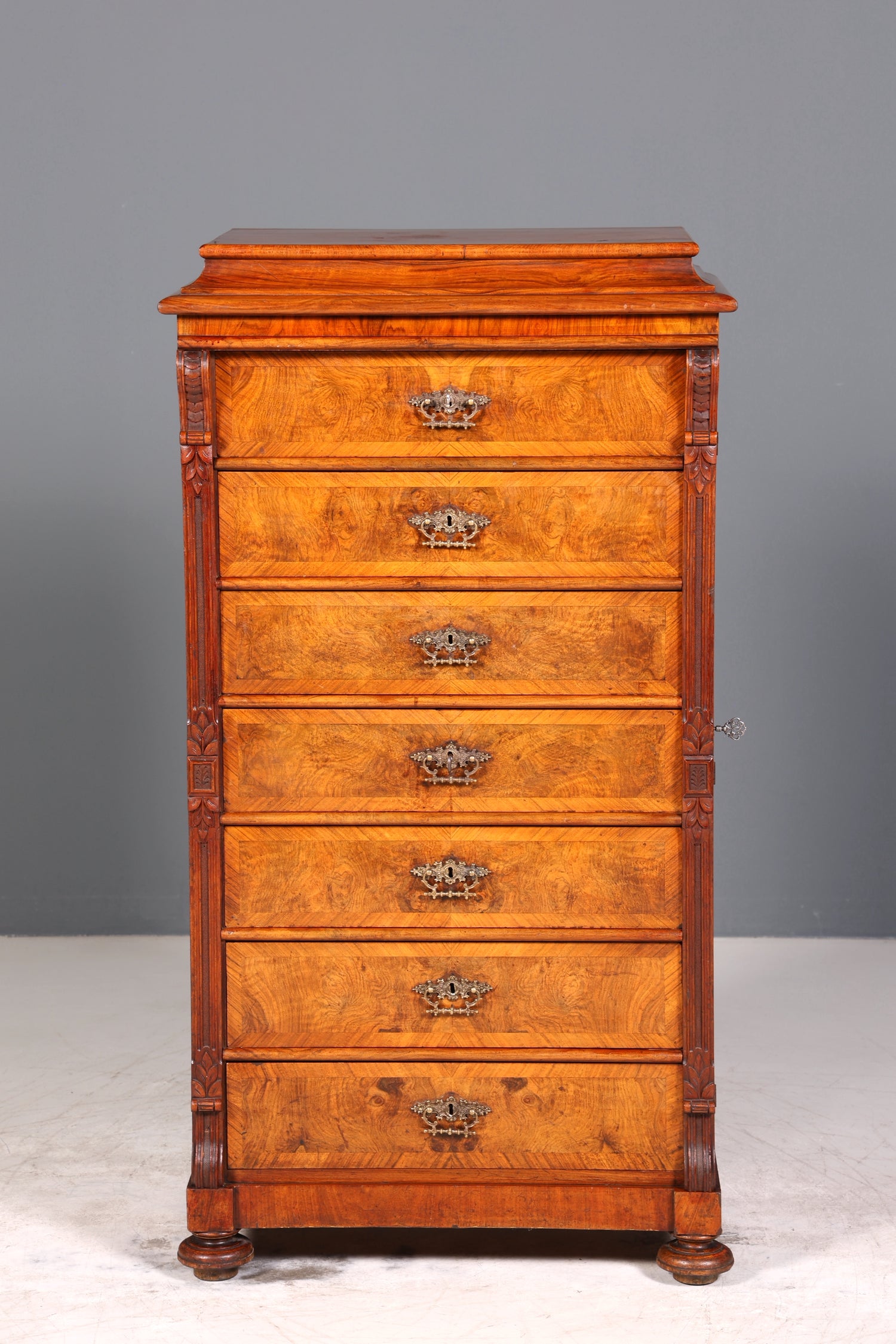 Wunderschönes Gründerzeit Vertiko Louis Philippe Kommode um 1880 Schubladenkommode Chiffoniere