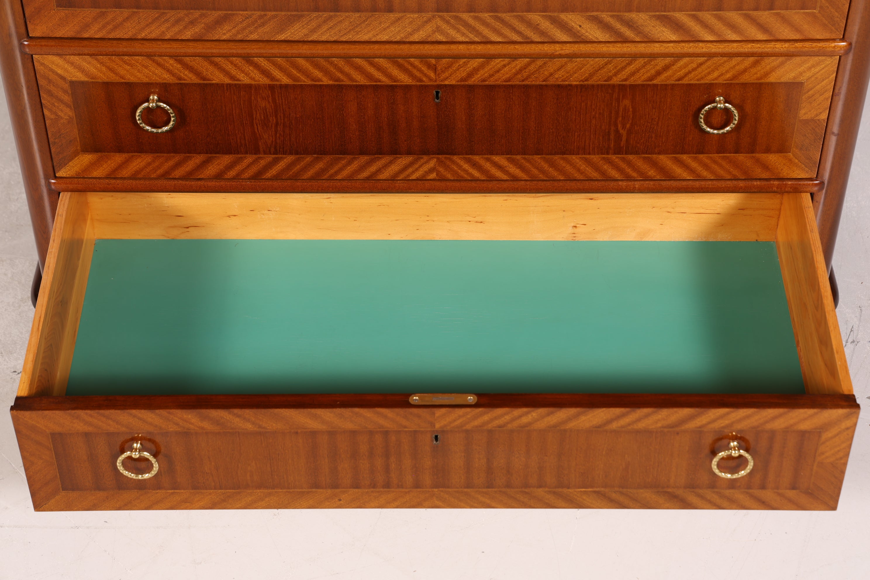 Traumhafter Sekretär im Antik Stil Büro Kommode Art Deco Stil 50s Vertiko Schreibkommode Kommode