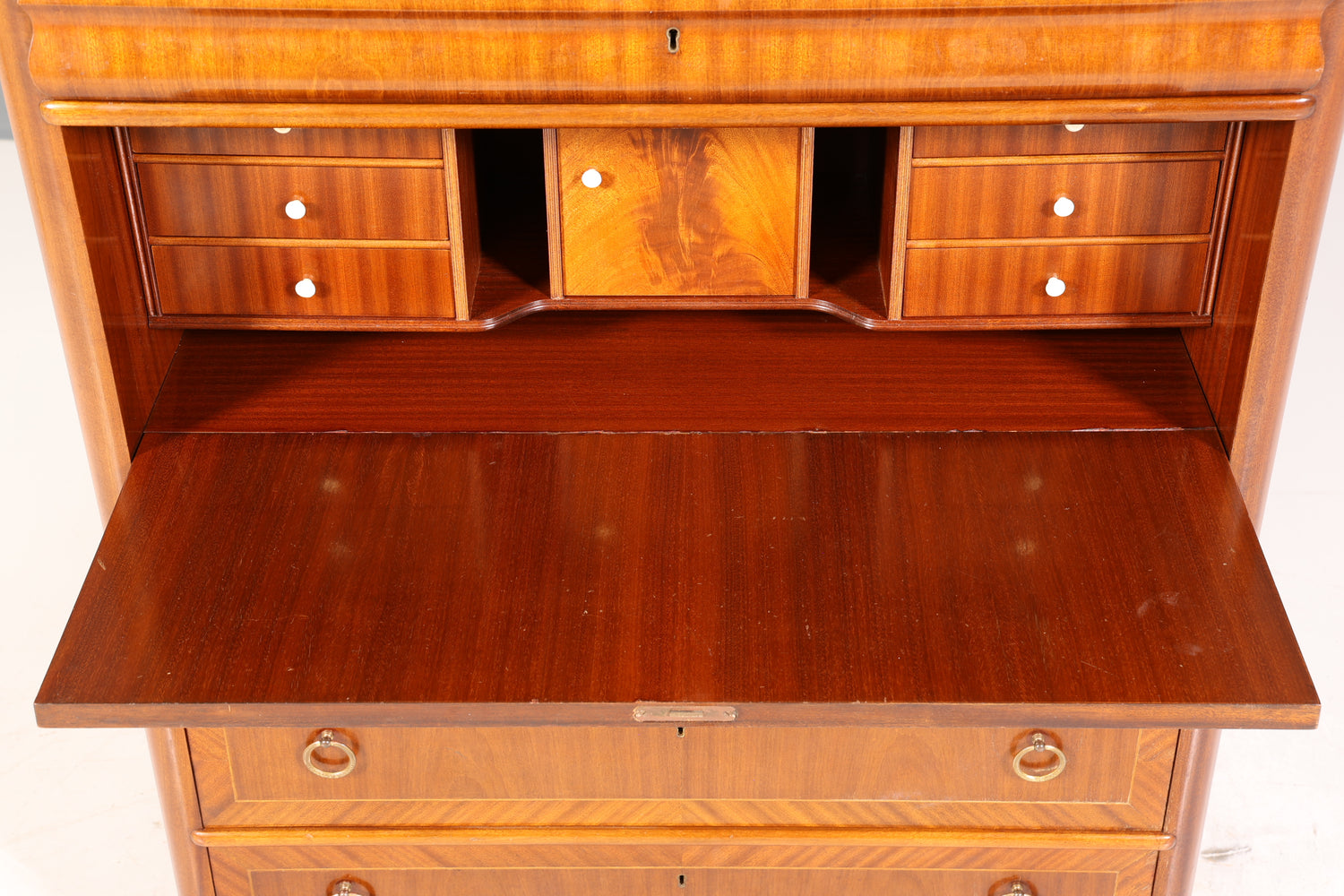 Wunderschöner Sekretär im Antik Stil Büro Kommode Art Deco Stil 50s Vertiko Schreibkommode Kommode