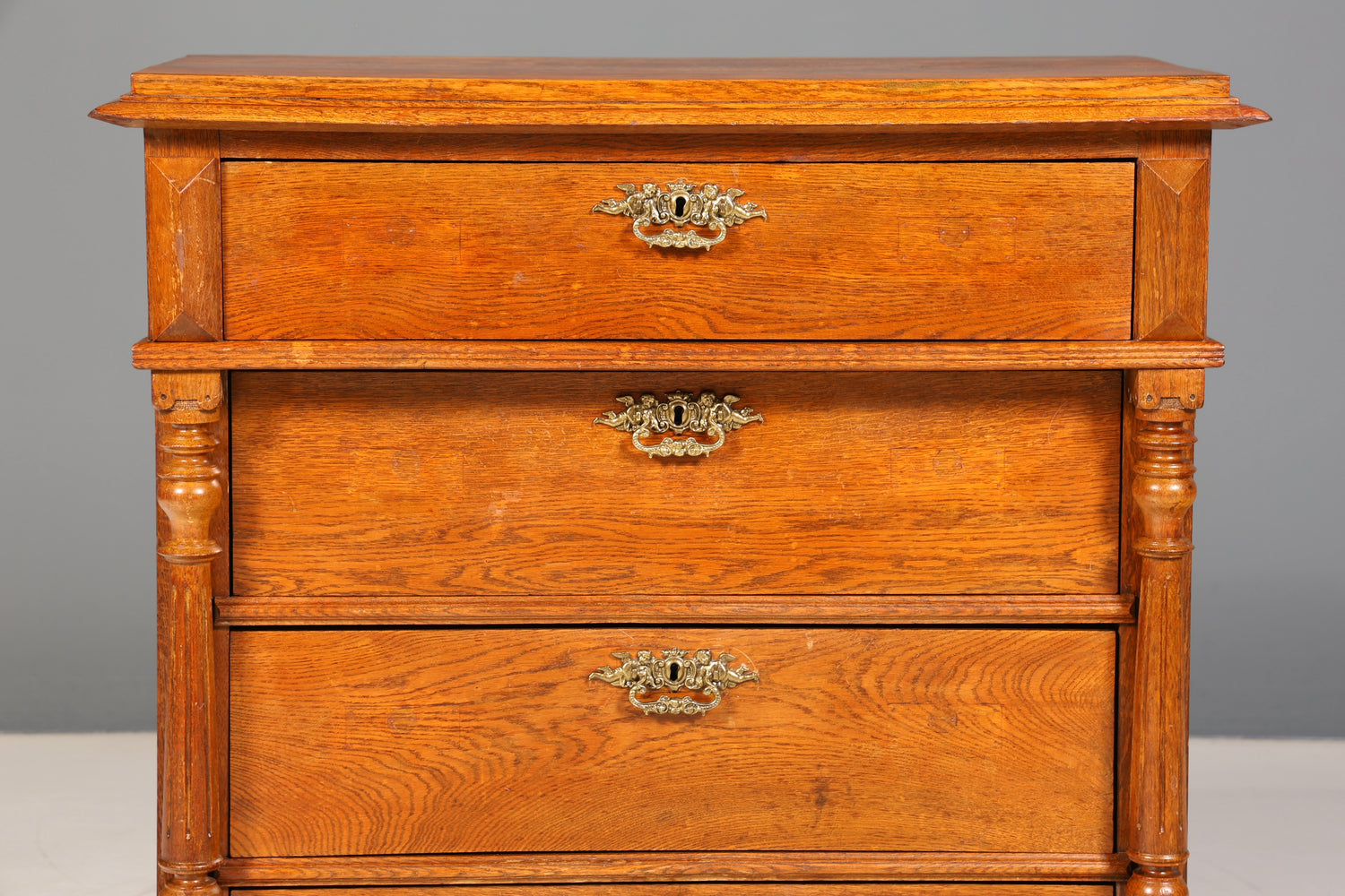 Wunderschöne Gründerzeit Kommode Louis Philippe echt Holz Eiche Schubladen Kommode Sideboard um 1880