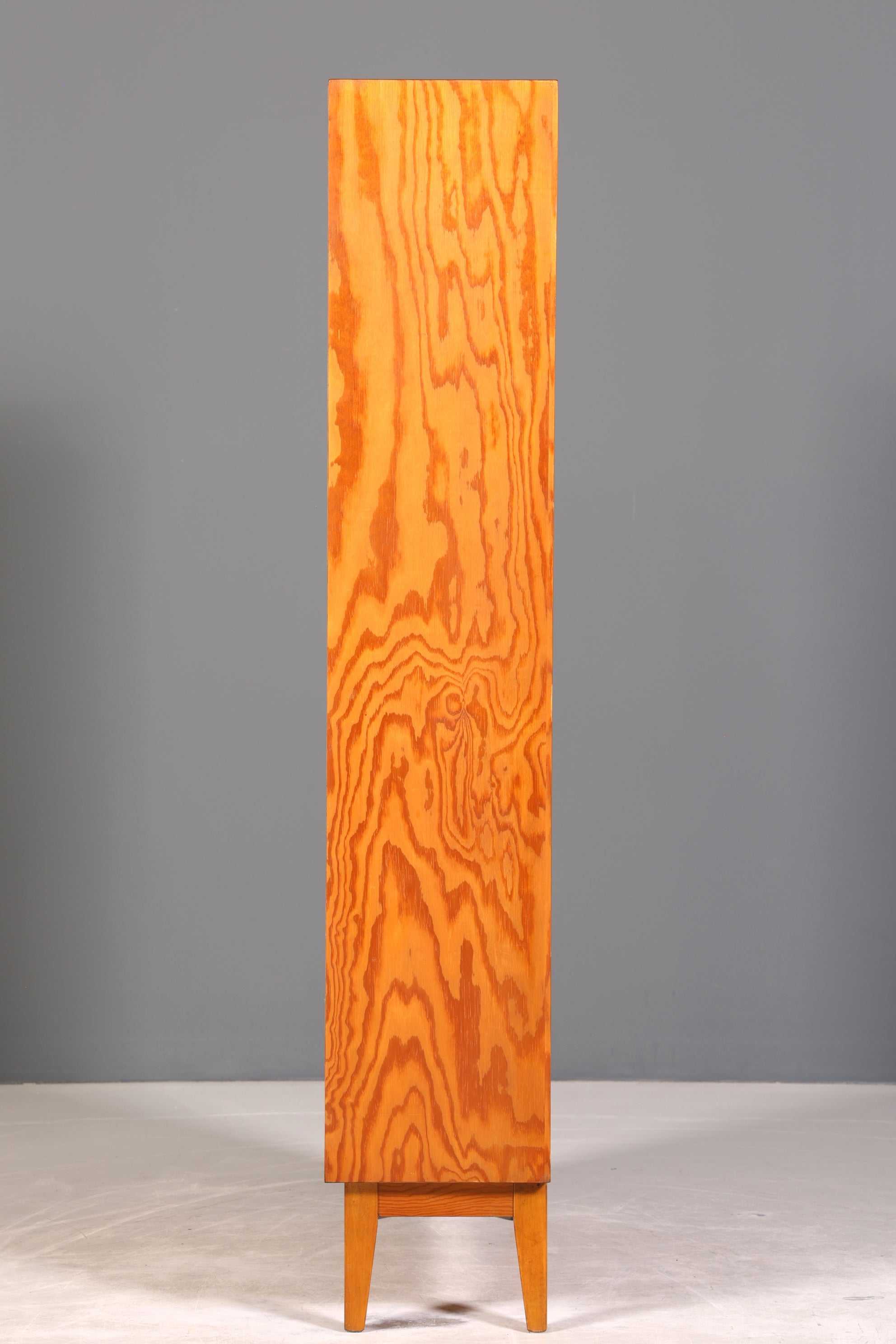 Stilvolles Mid Century Regal echt Holz Vintage Bücherregal Schrank Buchablage 60s Bookshelf 2 von 5