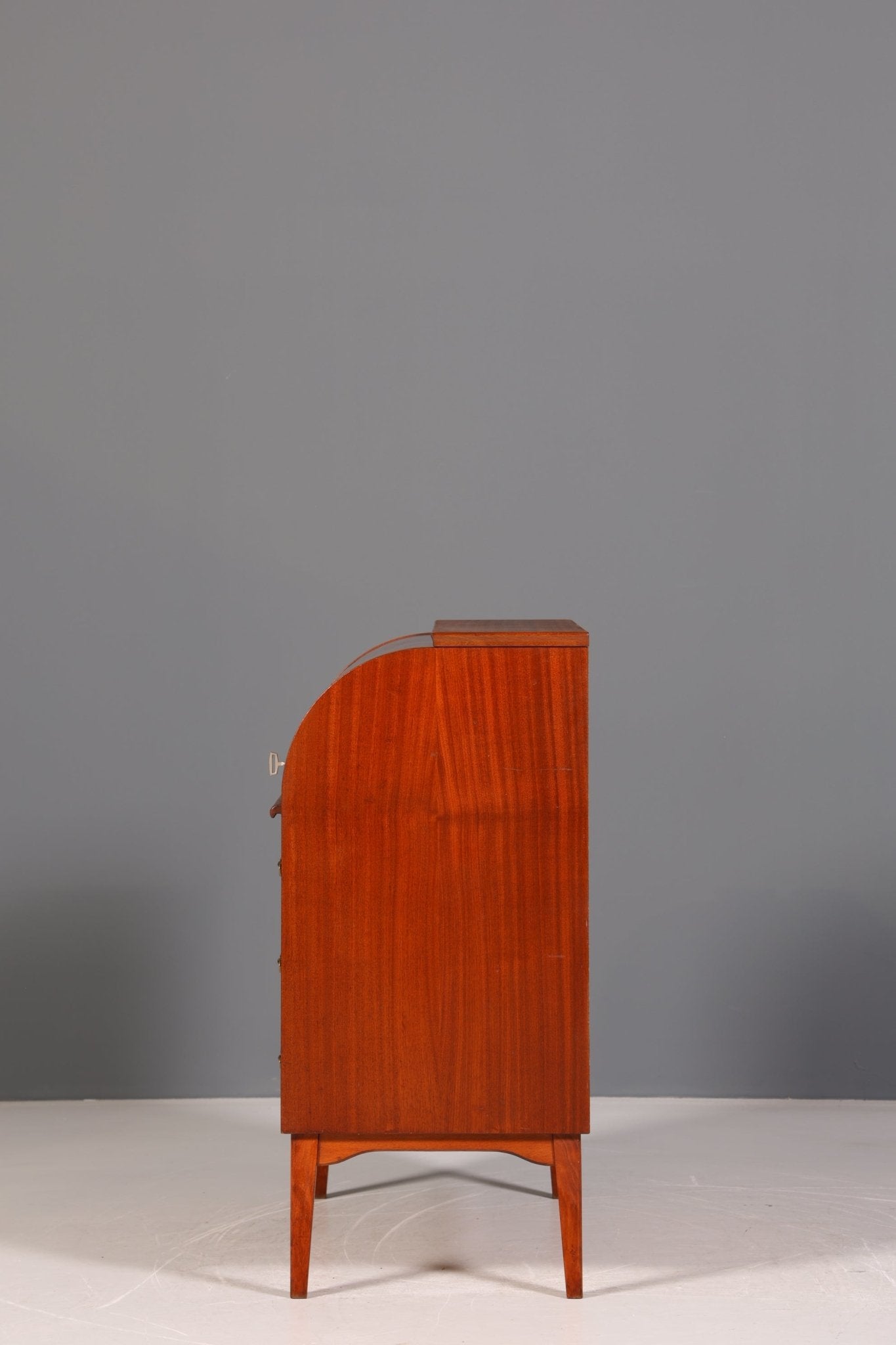 Mid Century Rollladen Sekretär von Bröderna Gustafssons Träindustri "Made in Sweden" Büro Schrank Schreibkommode 60s Schreibmöbel