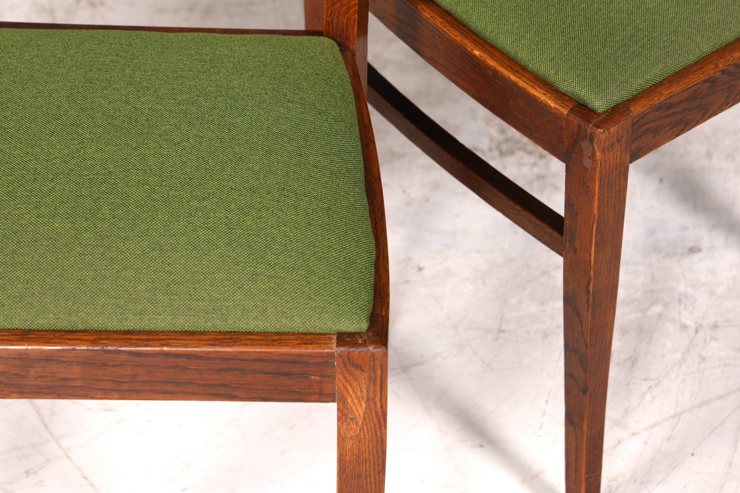 4x Wunderschöne Jugendstil Stühle Stuhl Set Antik Eiche Küchenstühle Esszimmer Stühle um 1900