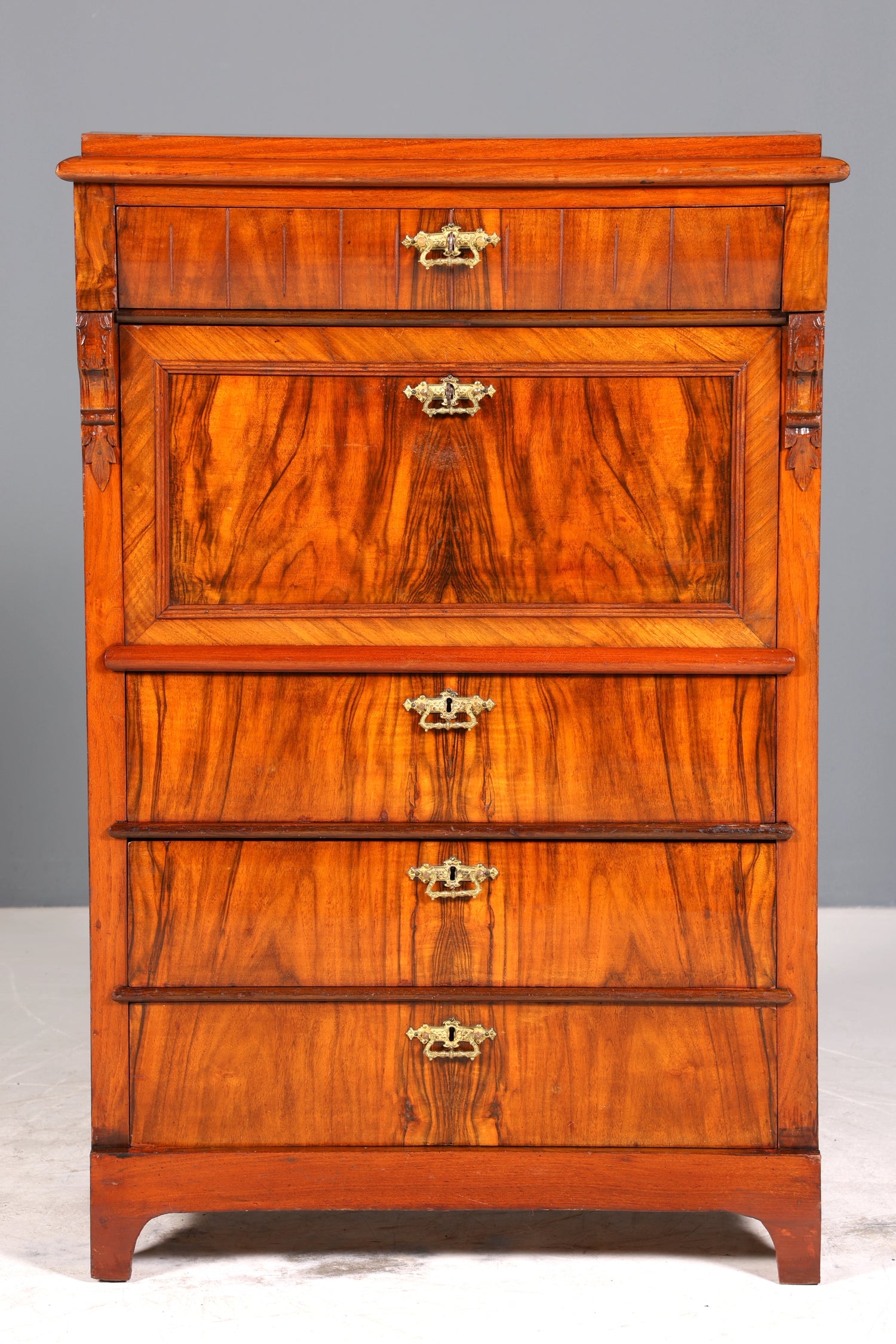 Wunderschöne Gründerzeit Kommode Jugendstil Vertiko Antik Highboard Kommode Schubladenkommode