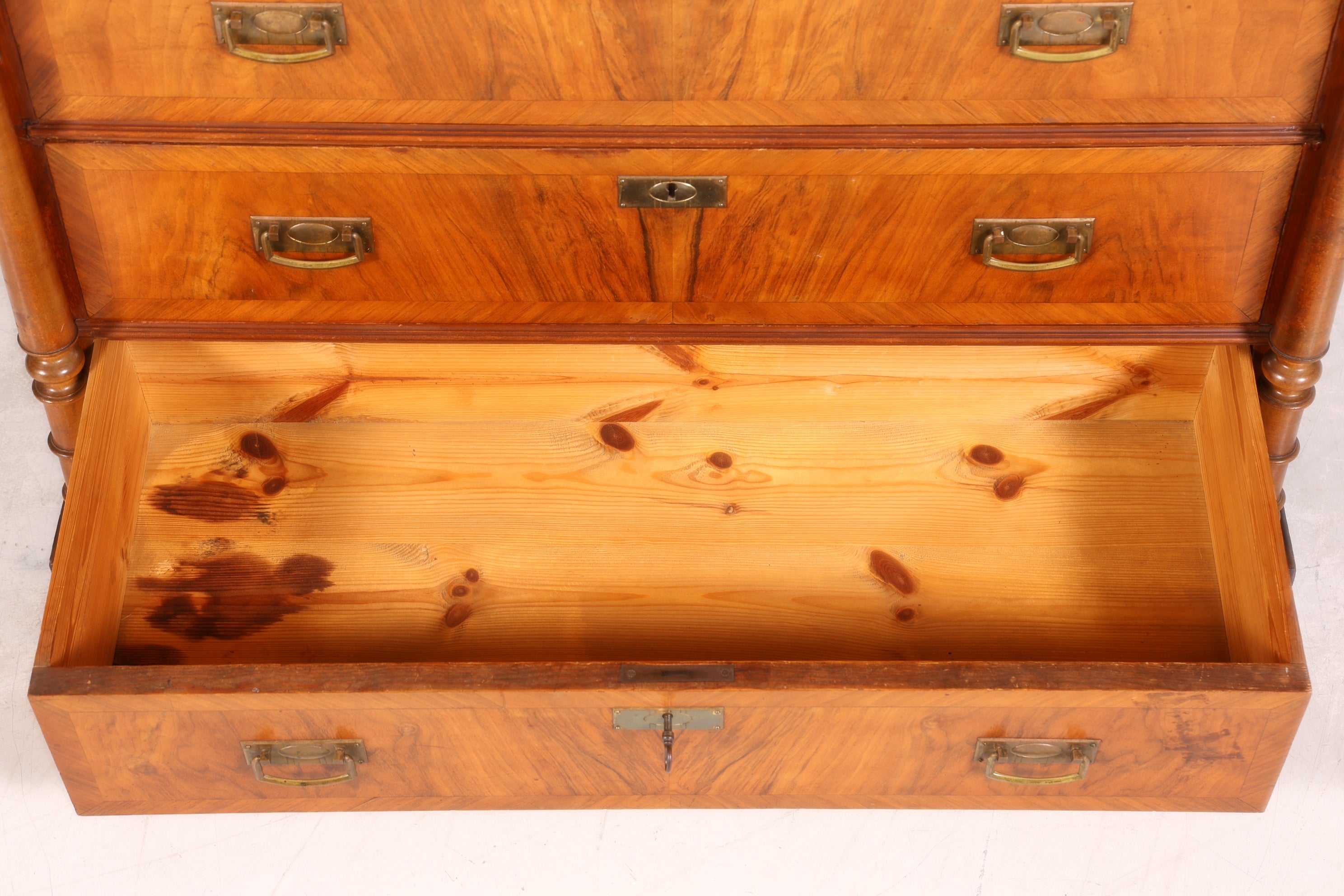 Stilvolle Gründerzeit Kommode Jugendstil Antik Sideboard Schubladenkommode Wäschekommode