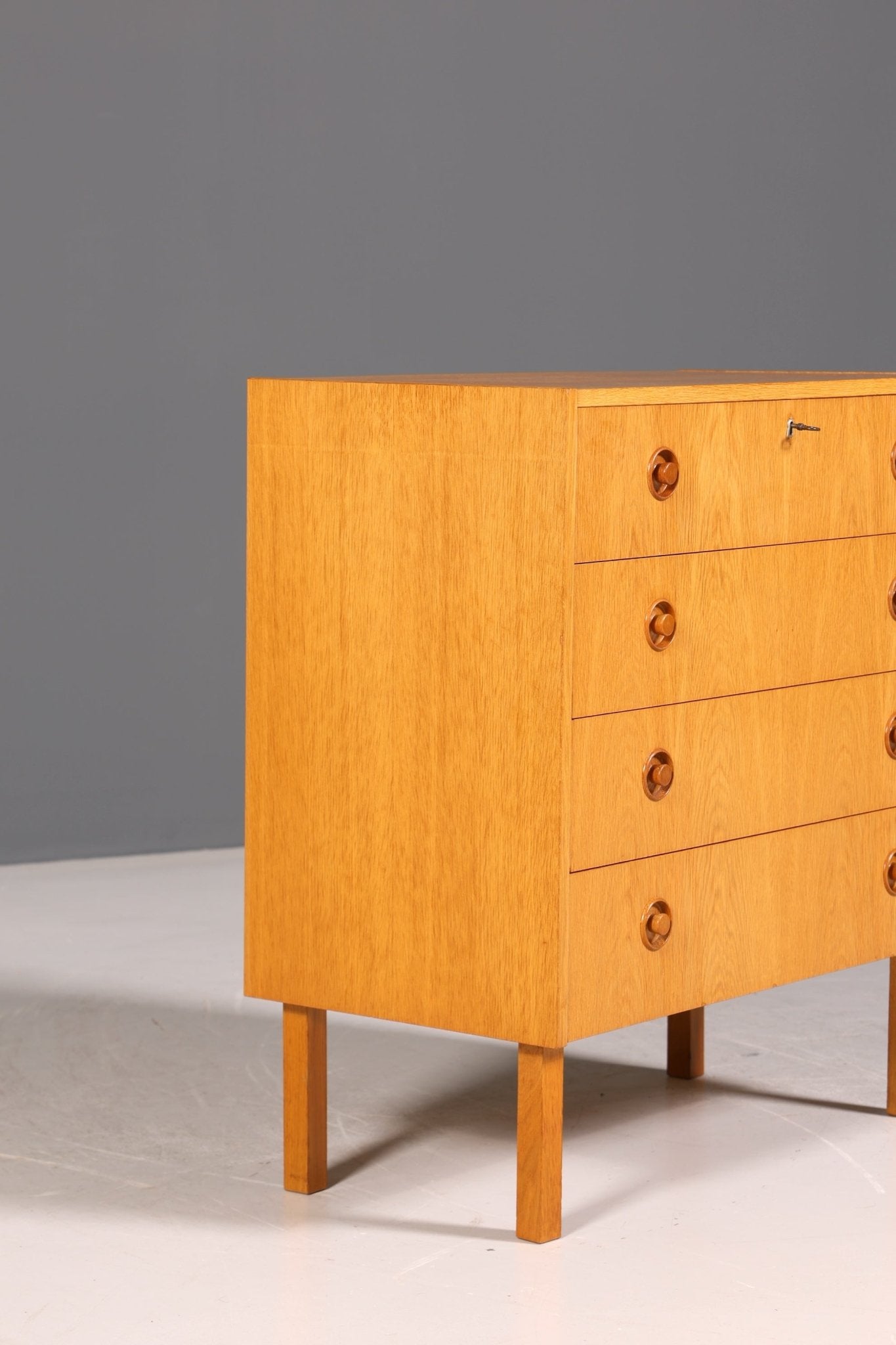 Schlichte Mid Century Kommode Vintage 60s 70s Flurkommode Schubladenkommode