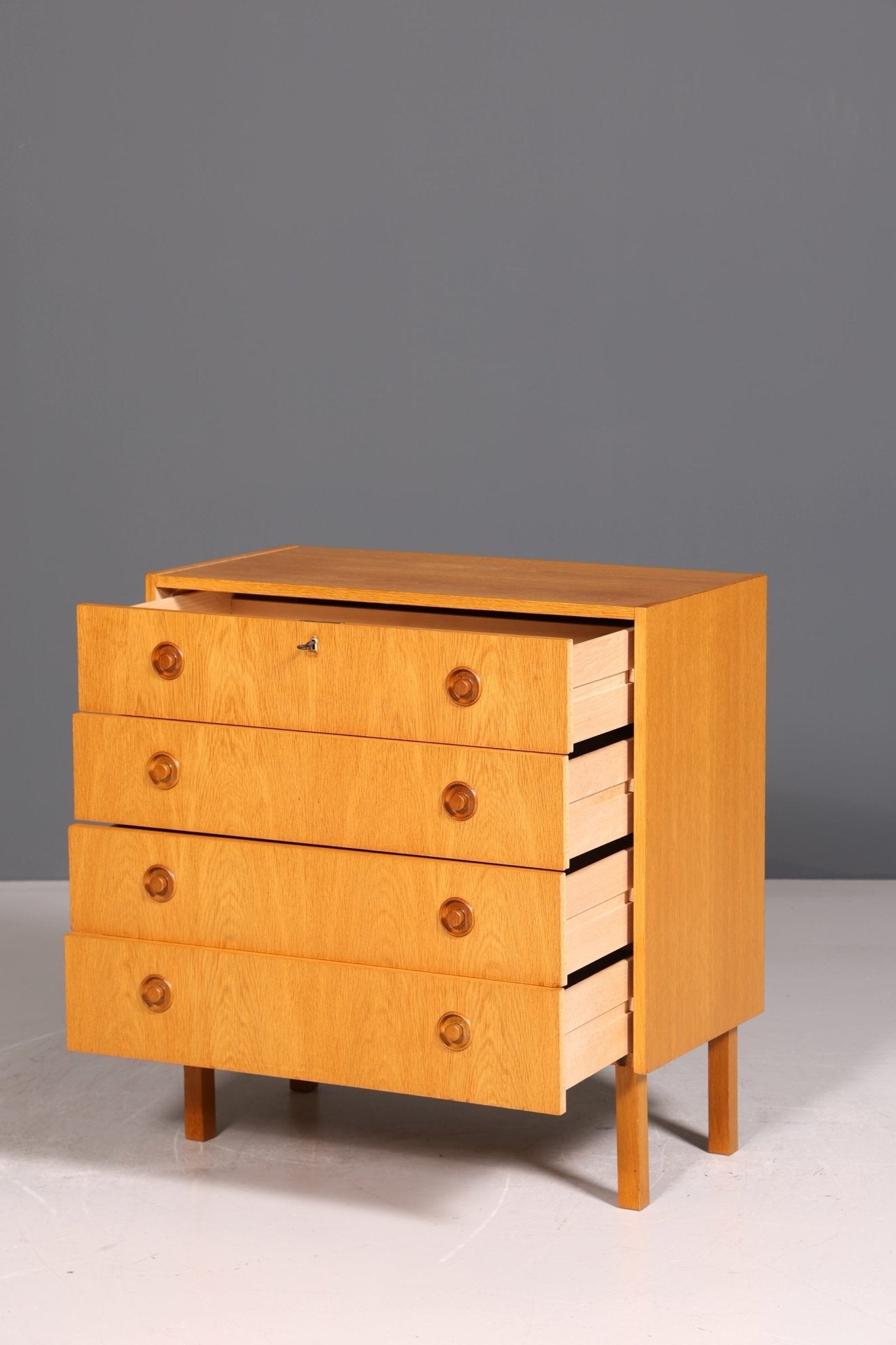 Schlichte Mid Century Kommode Vintage 60s 70s Flurkommode Schubladenkommode