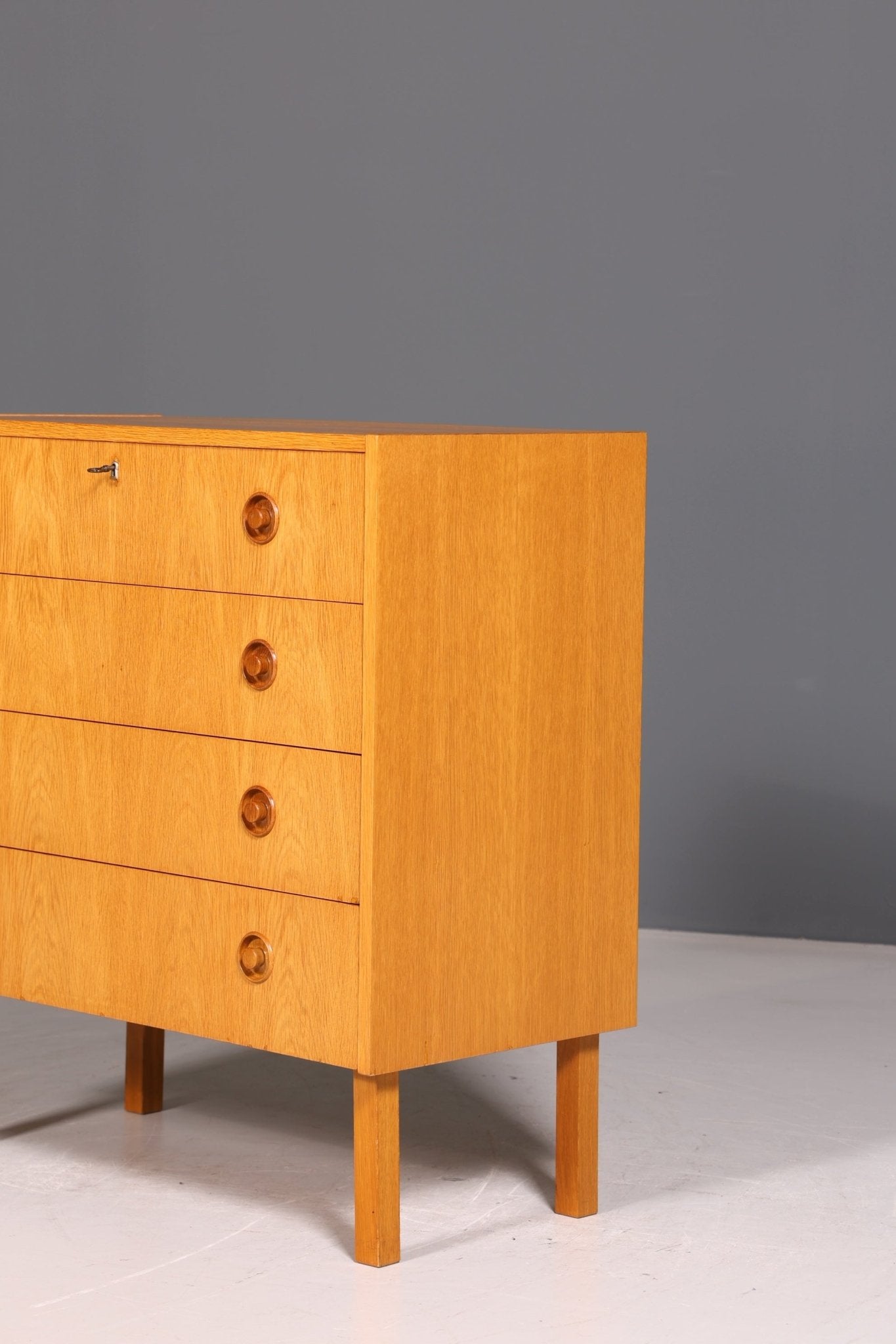 Schlichte Mid Century Kommode Vintage 60s 70s Flurkommode Schubladenkommode