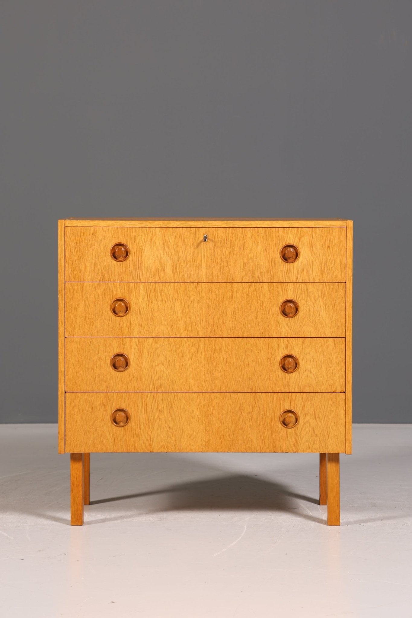 Schlichte Mid Century Kommode Vintage 60s 70s Flurkommode Schubladenkommode