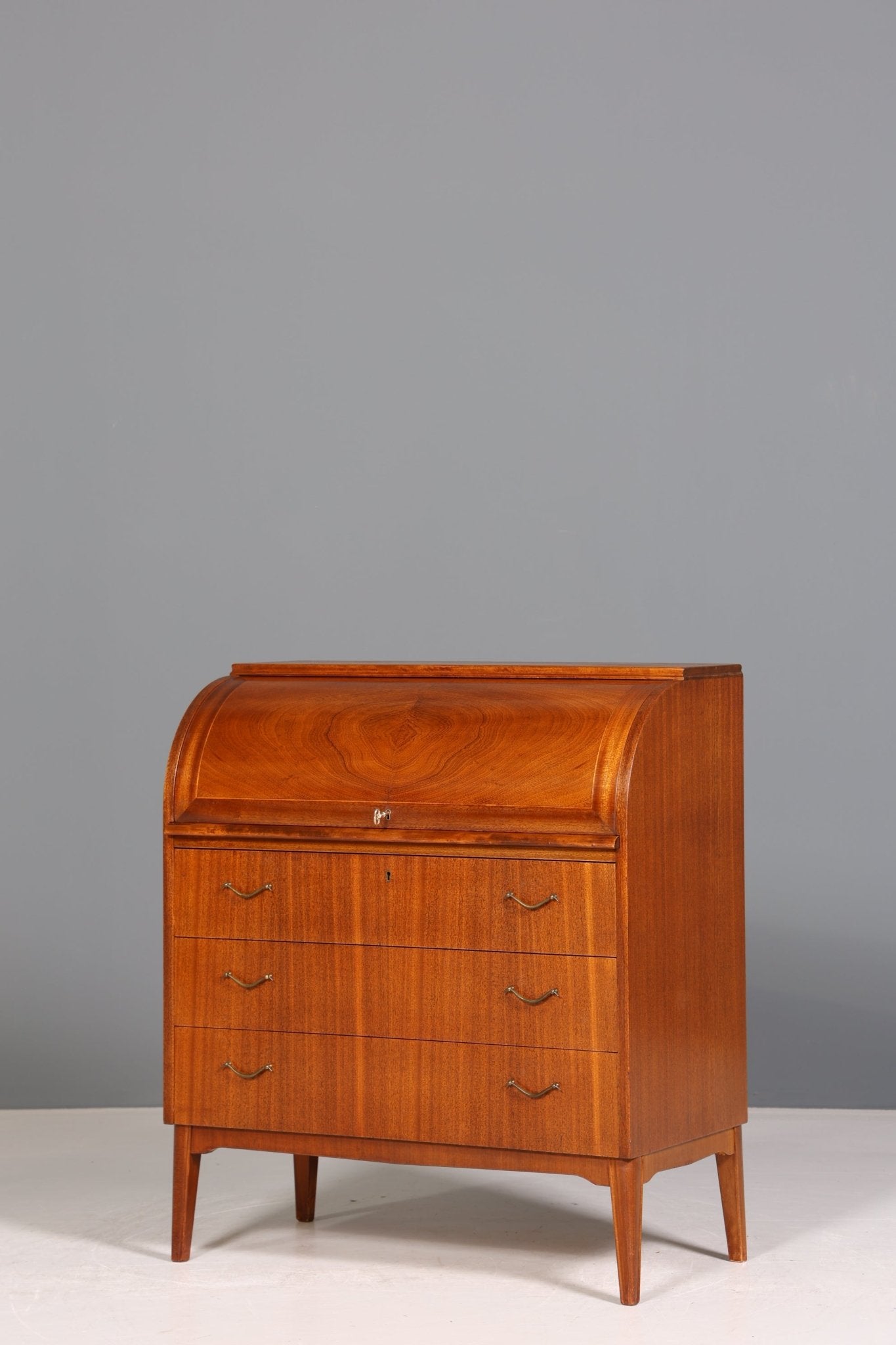 Stilvoller Mid Century Rollladen Sekretär Danish Design Büro Schrank Vintage Büro Kommode