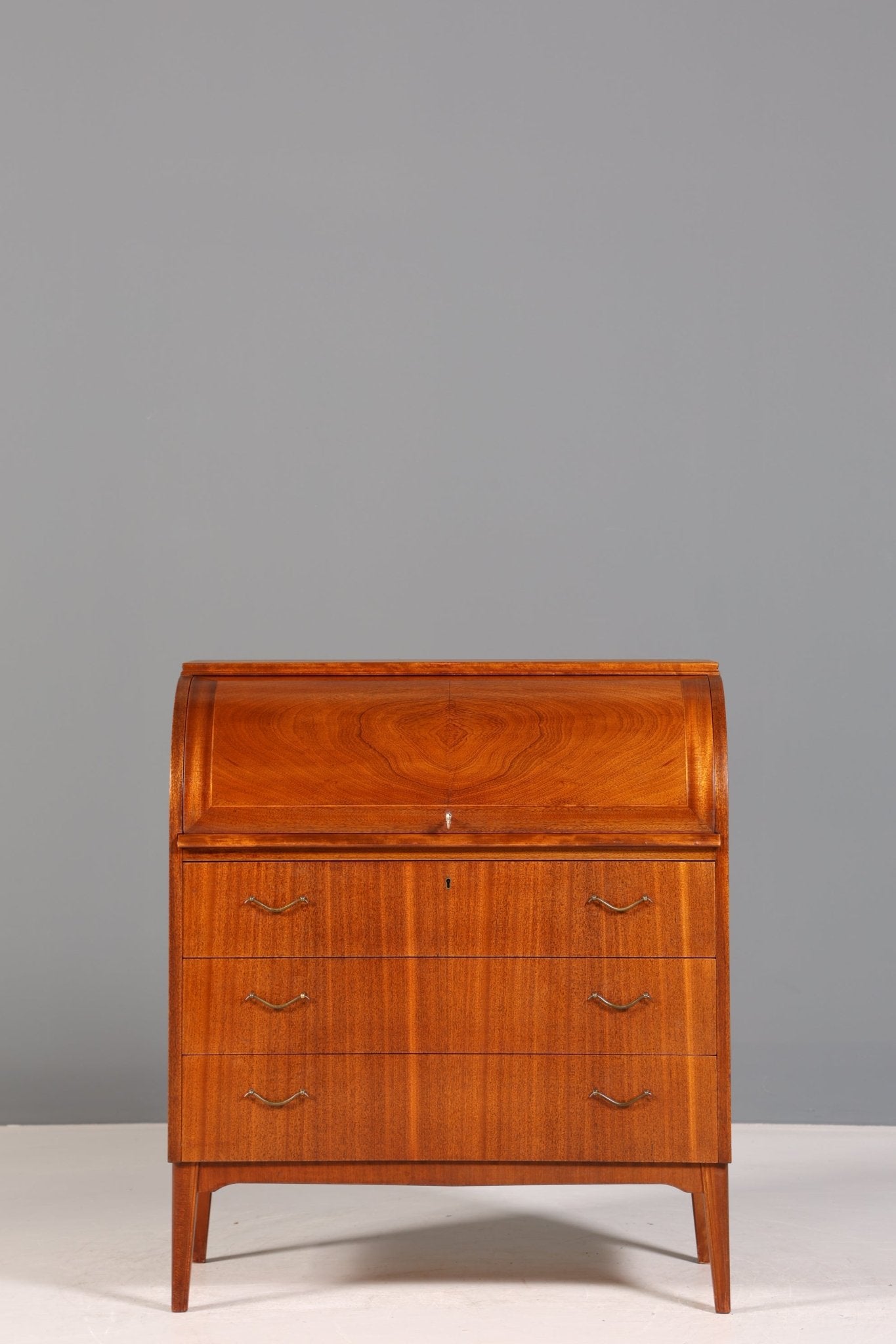 Stilvoller Mid Century Rollladen Sekretär Danish Design Büro Schrank Vintage Büro Kommode