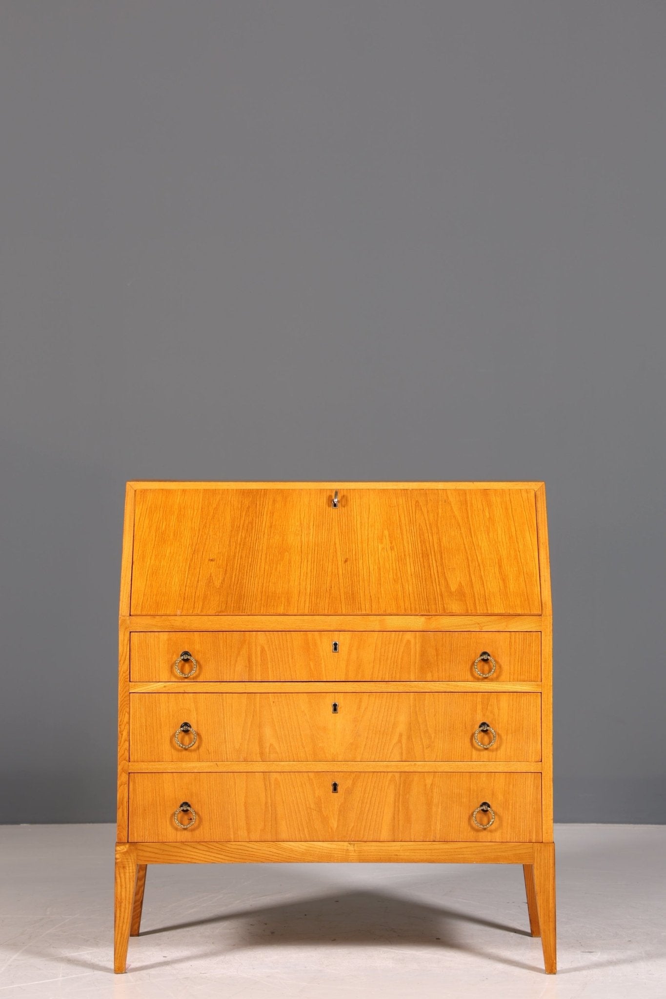 Stilvoller Mid Century Sekretär Danish Design Retro Büro Schrank Vintage Büro Kommode