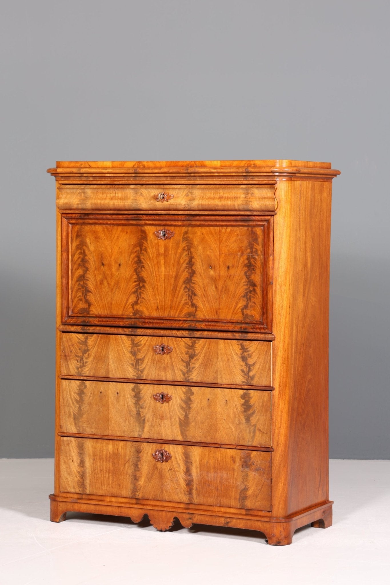 Traumhafter Louis Philippe Sekretär um 1880 Gründerzeit Antik Schrank Chiffoniere Kommode