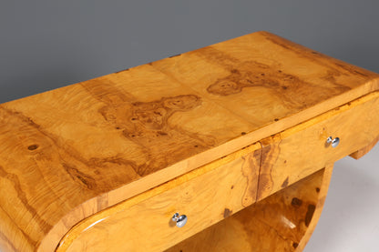 Stylish Art Deco wall console birch sideboard antique Biedermeier style