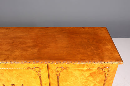 Edler Chippendale Schrank Barock Stil Vertiko Highboard Antik 50s 60s Kommode Aktenschrank Wäscheschrank