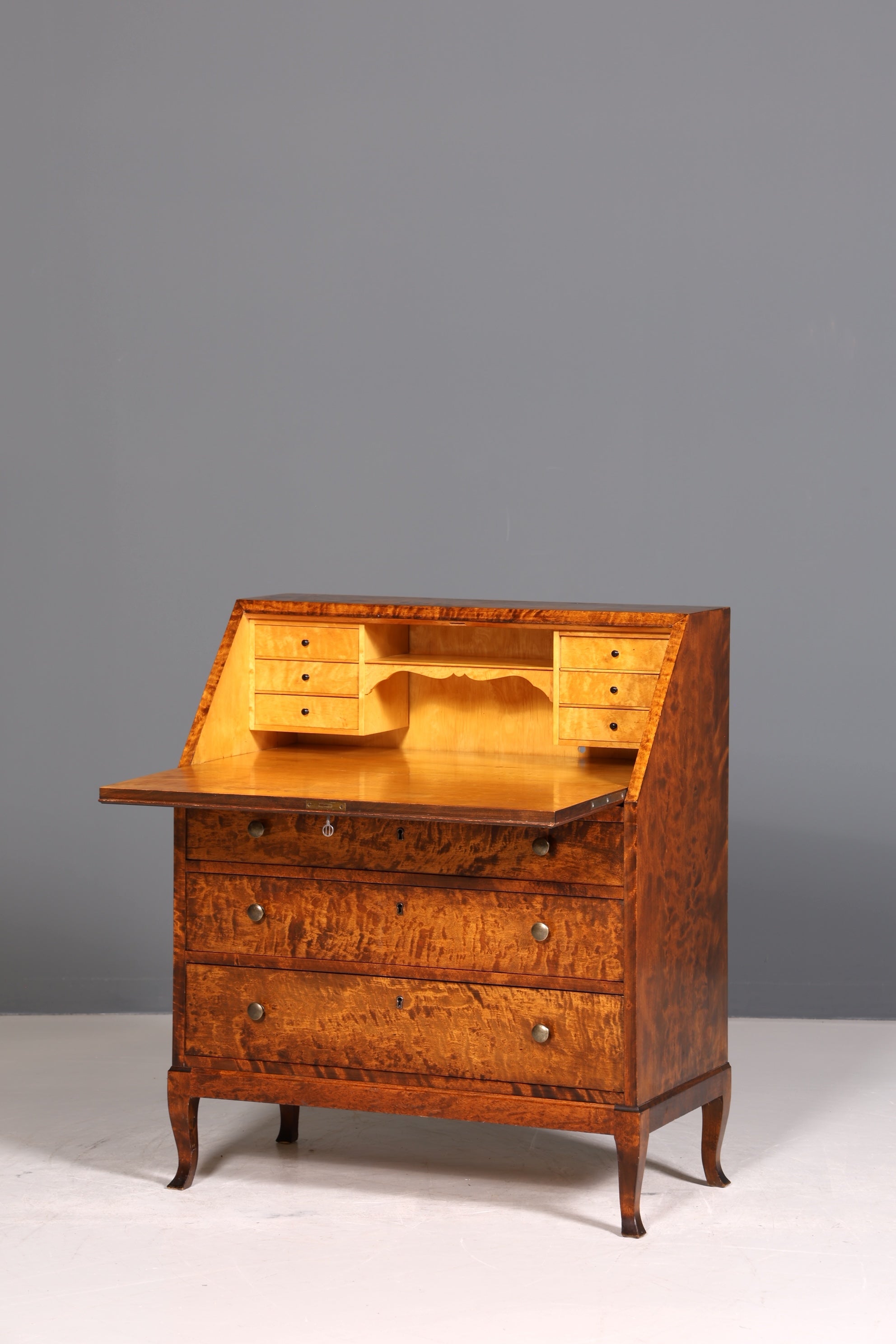 Edler Sekretär im Art Deco Stil Antik um 1930 Büro Kommode Schreibkommode Bürotisch Secretary