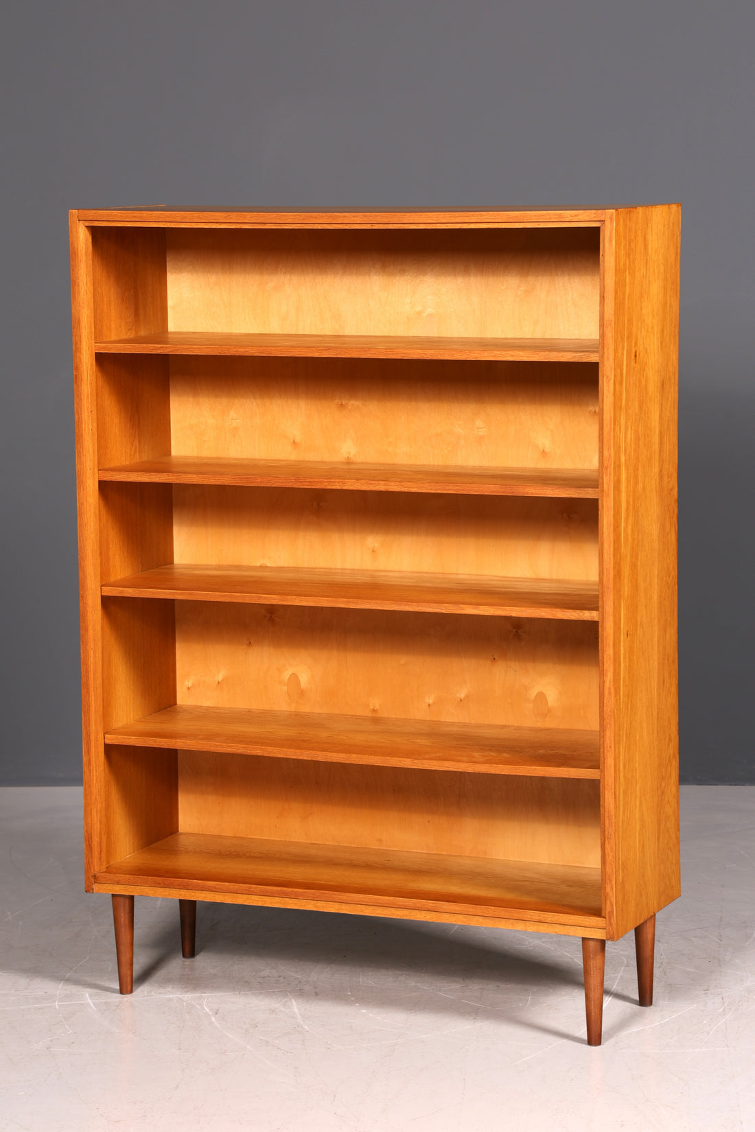G270 Finish cm Schlichtes Mid Century Regal Vintage Bücherregal Schrank Buchablage 60s Bookshelf (Kopie)