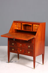 Edler Sekretär im Louis Seize Stil Büro Kommode Empire Englisch Schreibkommode Schreibtisch