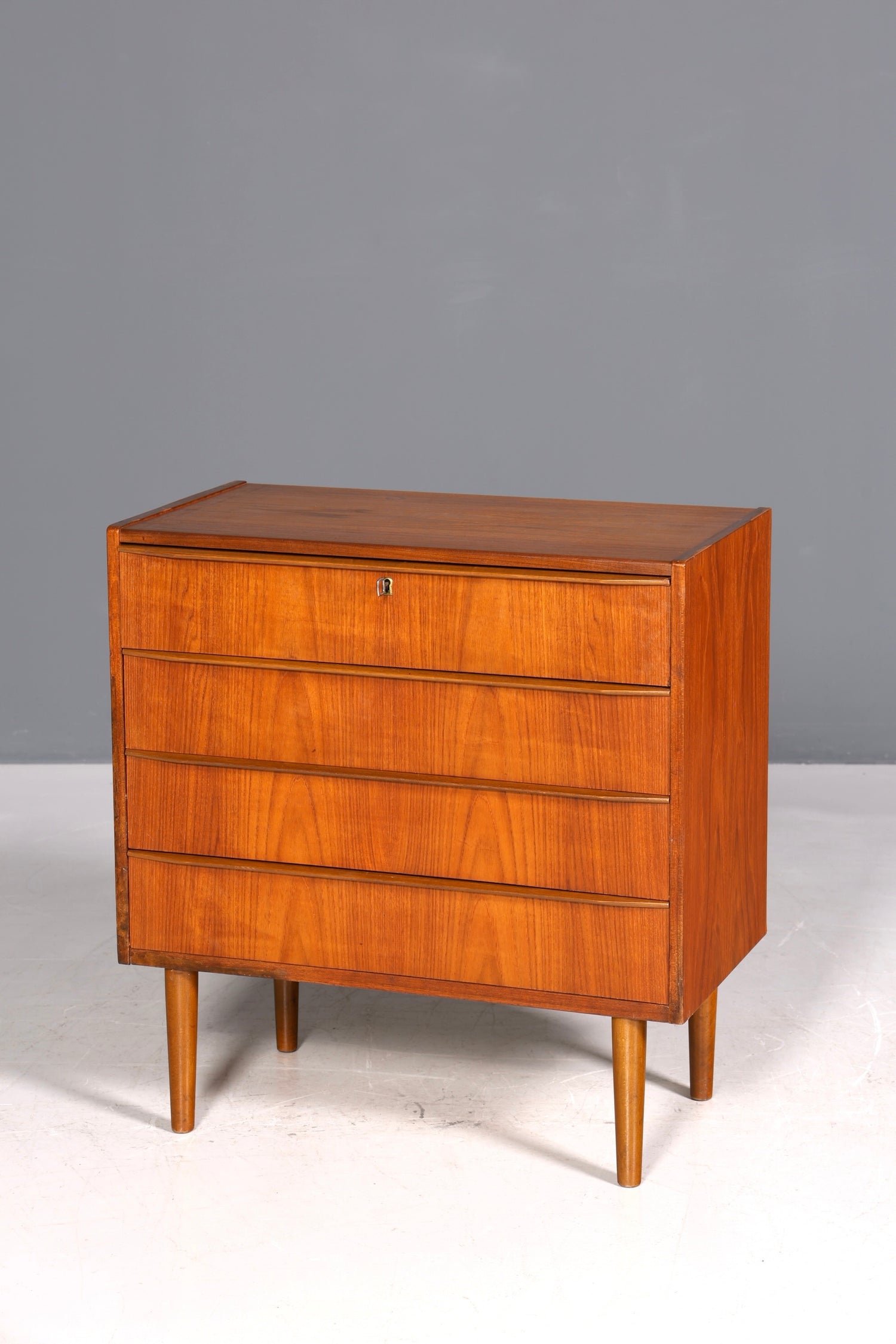 Traumhafte Mid Century Kommode Teak Danish Design Holz Sideboard Vintage Schubladen Kommode