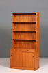 Wunderschönes Mid Century Regal Schiebetür Bücherregal Teak Holz Kommode 60er Jahre