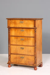 Stilvolle Gründerzeit Kommode Jugendstil Schubladenkommode Antik Wäschekommode Vertiko