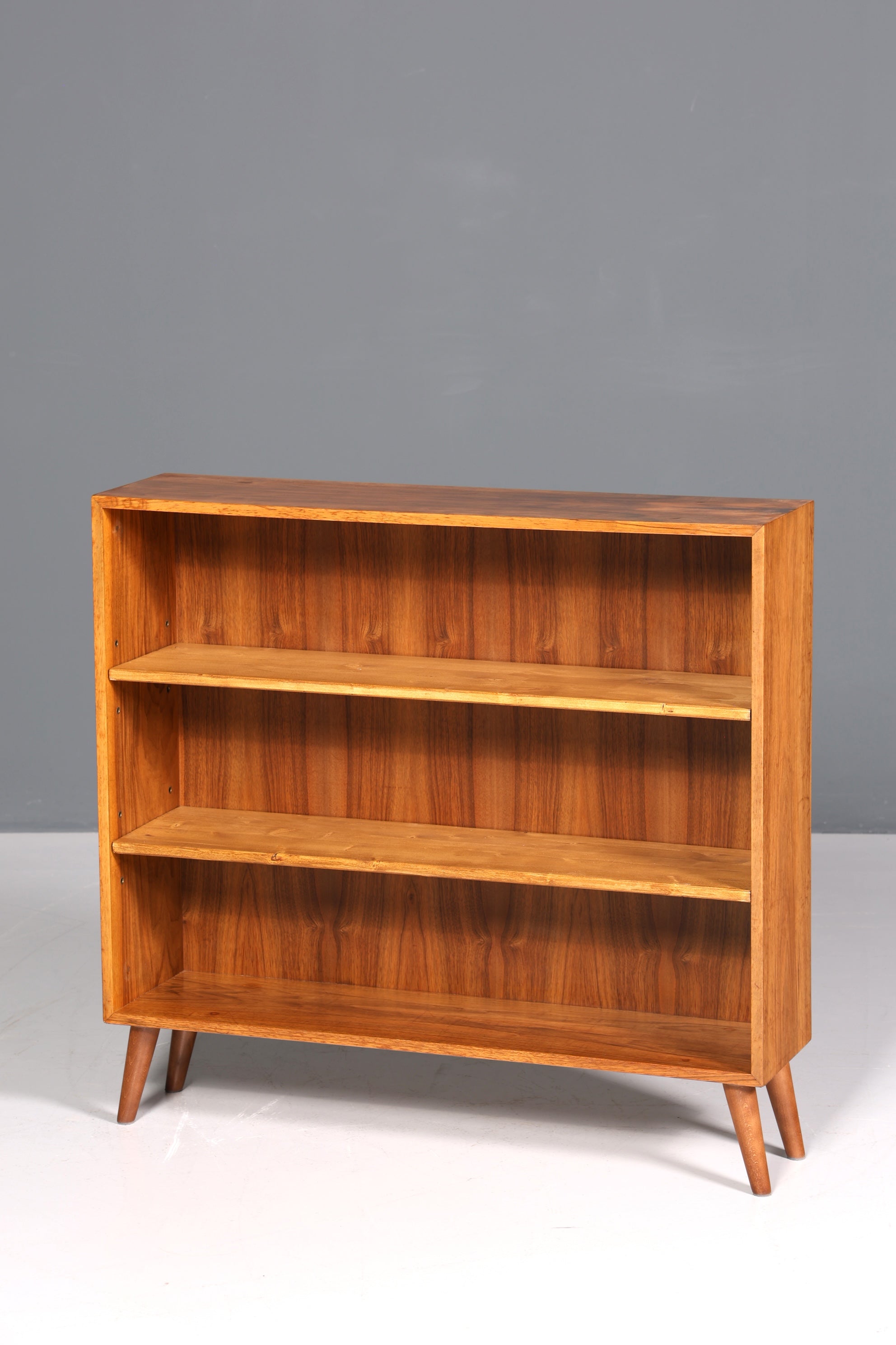 Wunderschönes Original Musterring Regal Mid Century Bücherregal Retro echt Holz Buchablage