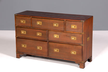 Traumhaftes Maritim Sideboard Englische Schiffs Kommode Englisch Antik Schrank Military Chest