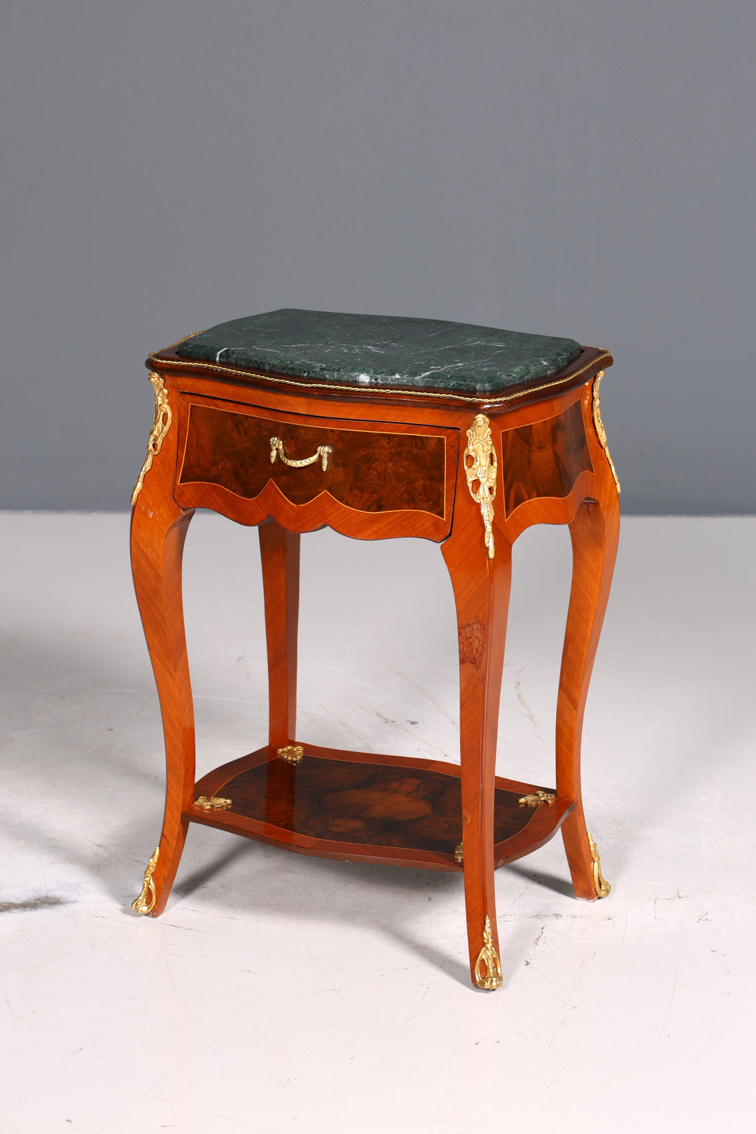 Beautiful Louis XV side table baroque style storage table marble chest of drawers telephone table