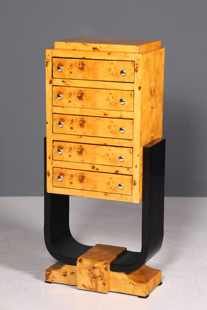 Traumhaftes Art Deco Design Highboard Biedermeier Stil Kommode Vertiko Schubladenkommode