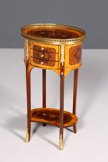 Traumhafter Barock Louis XV Stil Beistelltisch Ablagetisch massiv Kommode Antik Stil