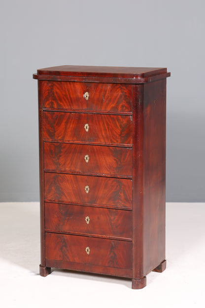 Wunderschöne Louis Philippe Chiffoniere um 1880 Gründerzeit Vertiko Schrank Semainier