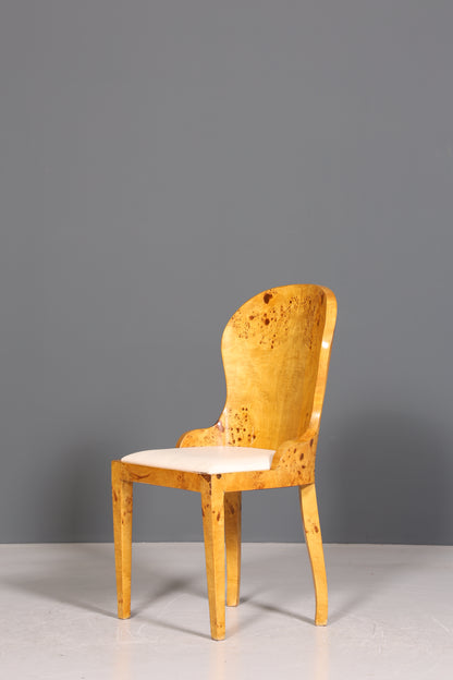 Edler Art Deco Design Stuhl Biedermeier Stil Sekretär Stuhl Birke Esszimmer Stuhl