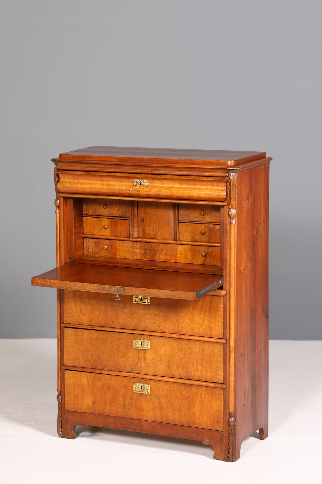 Wunderschöner Jugendstil Sekretär Gründerzeit Vertiko Antik Kommode um 1900