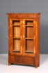 F860 Finish cm Edler Gründerzeit Vitrine um 1880 Schrank Antik Jugendstil Nussbaum Bücherregal