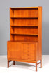 Traumhaftes Mid Century Regal Vintage Teak Holz Schrank Bücherregal Kommode
