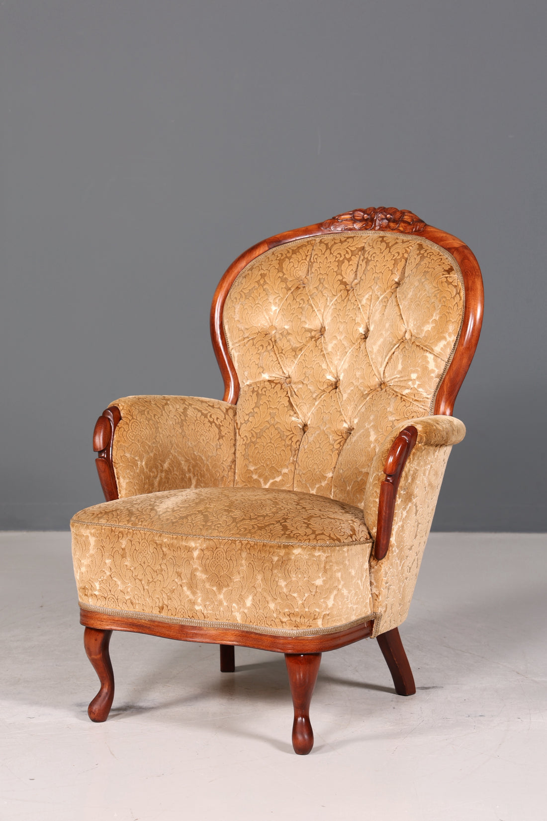 Edler Sessel im Louis Philippe Stil 60s &quot;Bergère&quot; Barock Stil Sessel Lounge Sessel 2 von 2