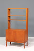 Schlichter Mid Century Schrank Vintage Retro Holz Regal 60er Jahre Bücherregal