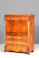 Edler Louis Philippe Sekretär um 1880 Gründerzeit Antik Vertiko Schrank Chiffoniere Schubladenkommode
