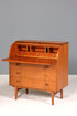 Wunderschöner Mid Century Rollladen Sekretär Danish Design echt Holz Schreibkommode 60er Jahre