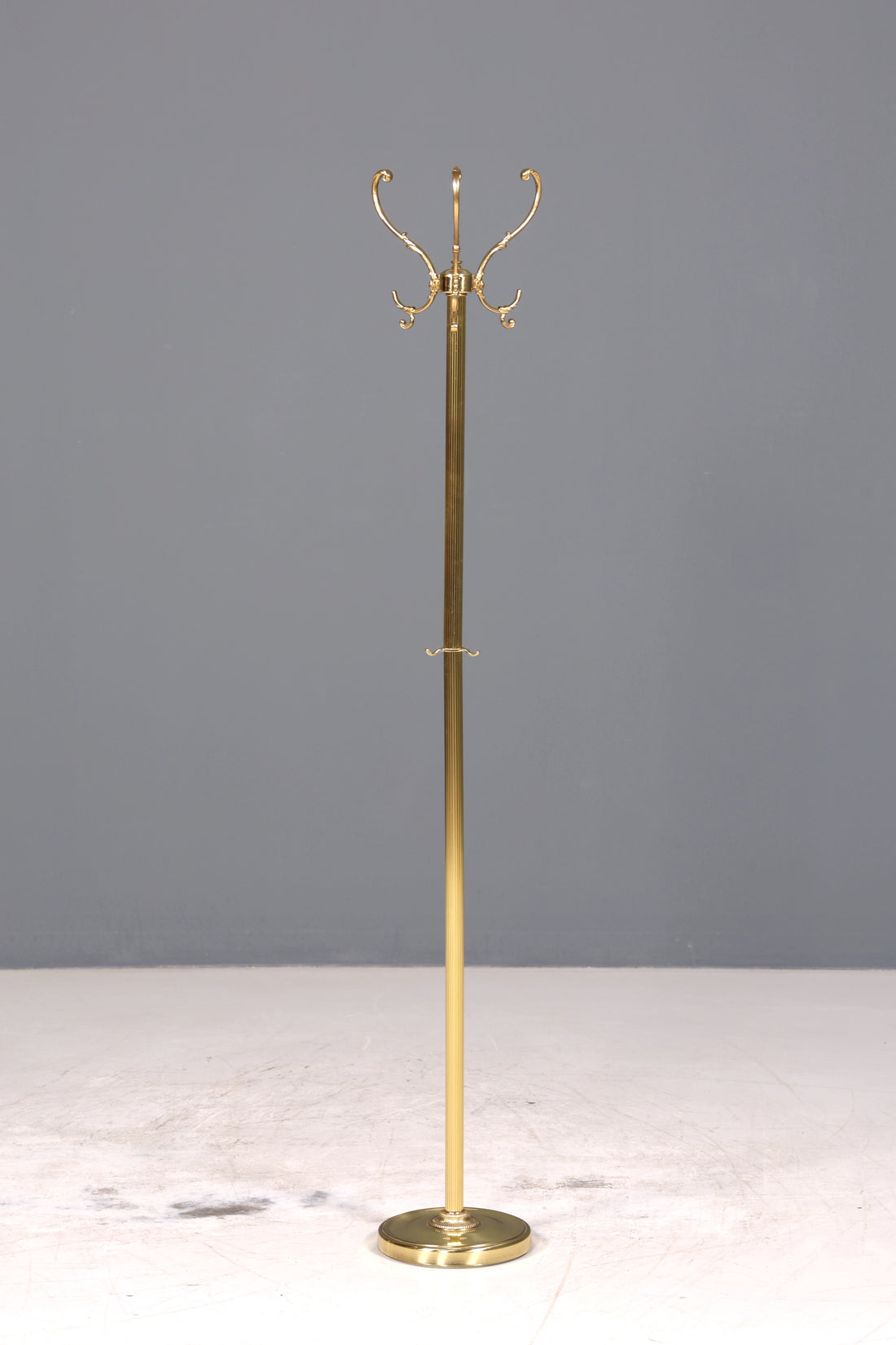 Wunderschöner Jugendstil Messing Garderobenständer Antik Kleiderhaken Flurständer