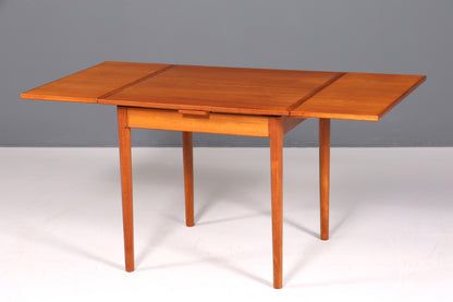 Schlichter Mid Century Esstisch Bernhard Pedersen &amp;Søn ausziehbarer Danish Design Teak Holz Küchentisch Esszimmer Tisch