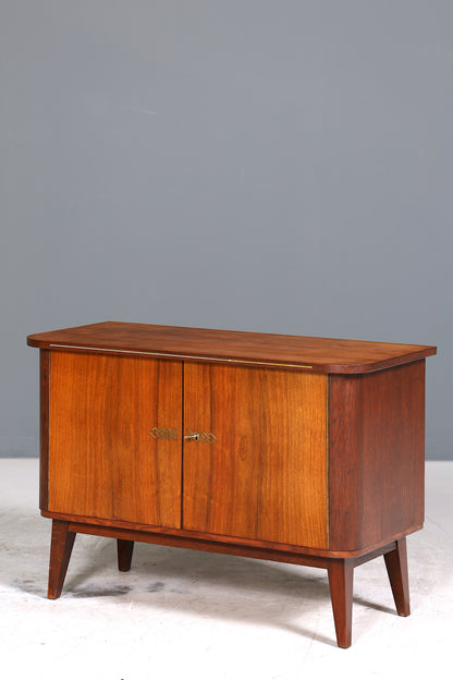 Schlichter Mid Century Schrank Vintage Retro Kommode TV Schrank Flurkommode