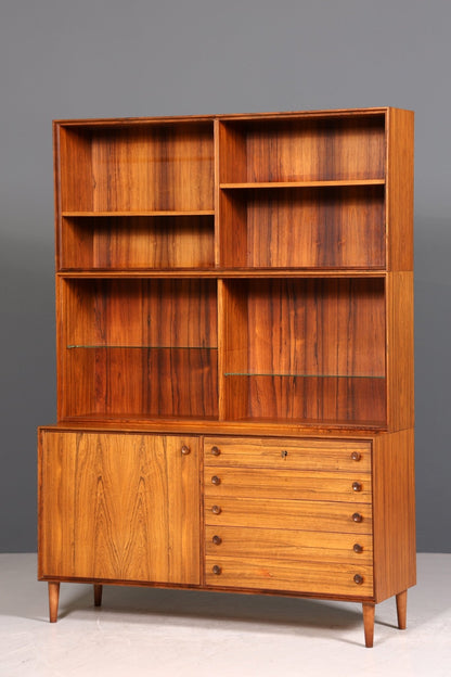 Traumhaftes Mid Century Palisander Regal Vintage Bücherregal 60s Schrank Kommode Buchablage